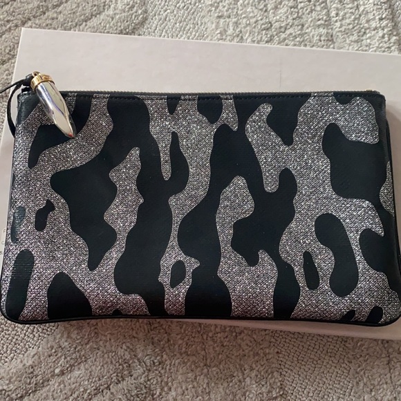 Glitter clutch bag Jimmy Choo Silver in Glitter - 50549625 Jimmy Choo black and silver sparkle clutch